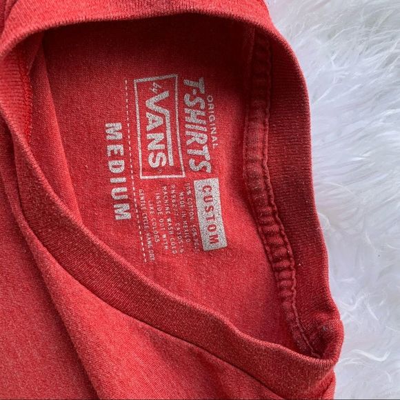 Red vans crop top T-shirt palm tree - Picture 2 of 3